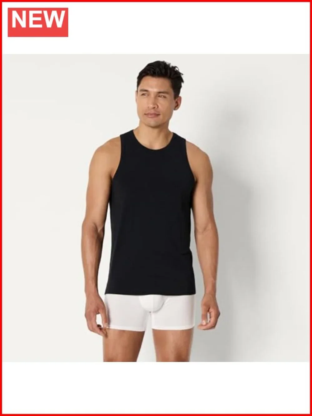 Sleeveless Super Soft Modal Undershirt Pack of 2 Slim Fit